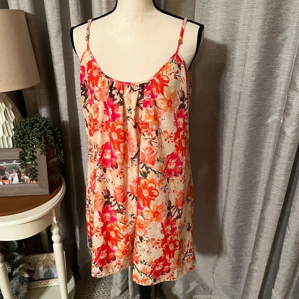 Show Me Your Mumu Women SZ Medium Pink Floral Trapeze Sleeveless Mini Dress Tank - Picture 3 of 11